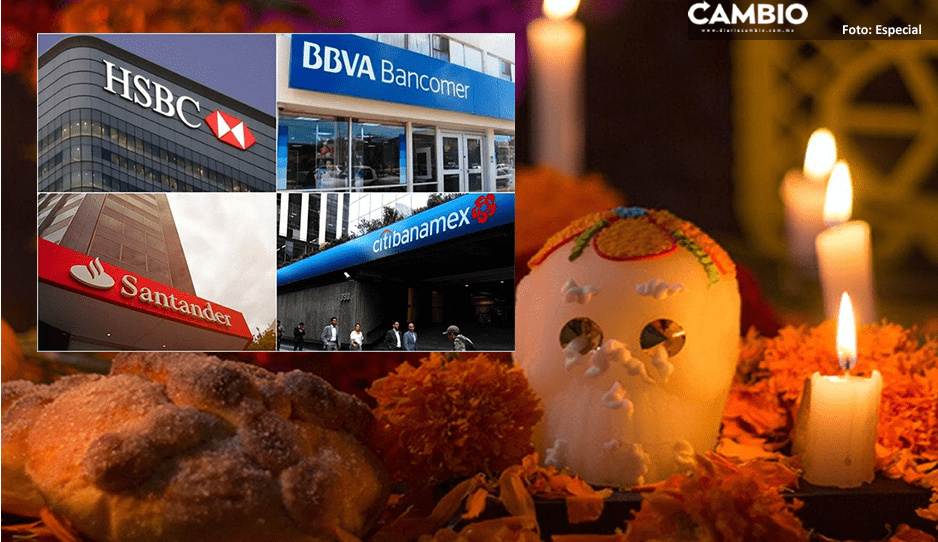 ¿Bancos abrirán el 1 y 2 de noviembre por el Día de Muertos?