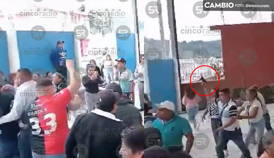 FUERTE VIDEO: Así fue la balacera en Quimixtlán durante elección del juez de paz