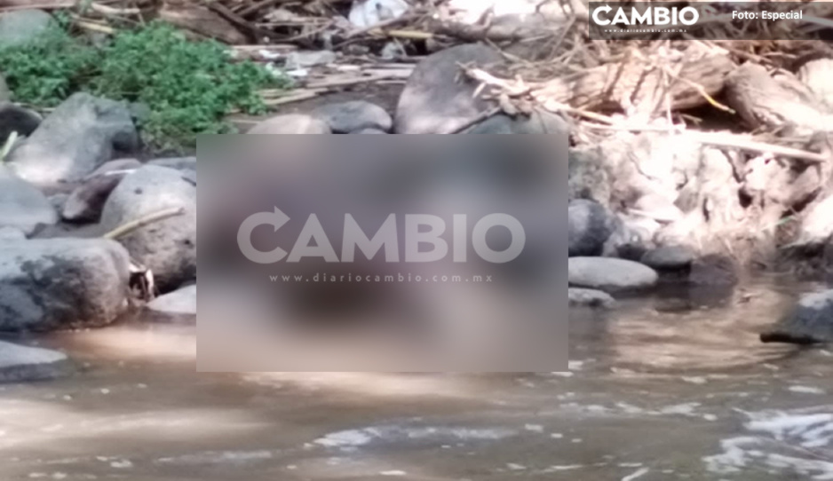 IMAGEN SENSIBLE: Hallan cadáver putrefacto a orillas del río Nexapa
