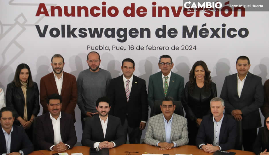 Volkswagen elaborará autos eléctricos en Puebla; invertirán 942 millones de dólares (FOTOS Y VIDEOS)
