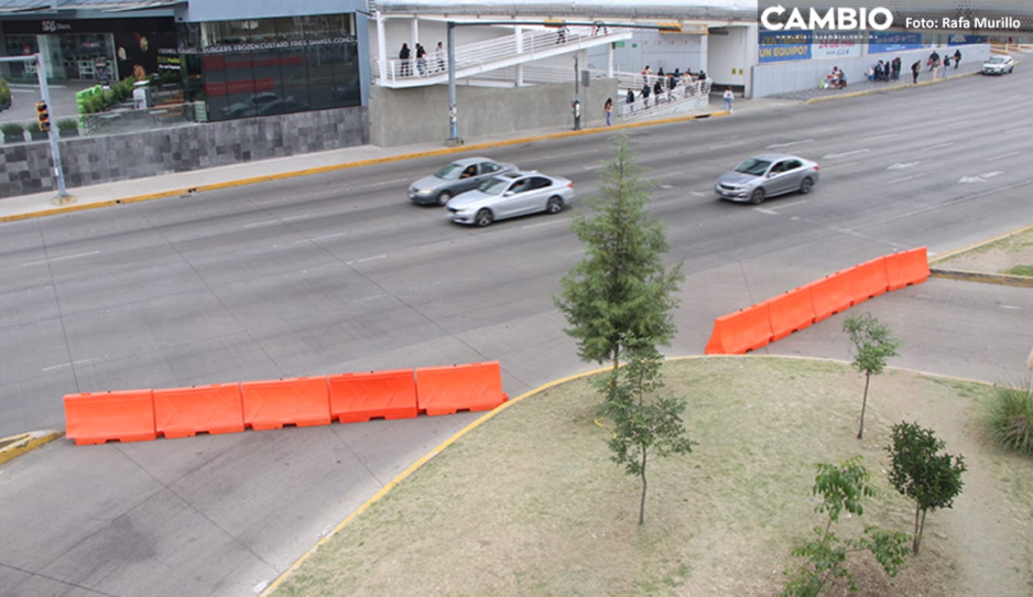 &iexcl;Precauci&oacute;n! Vueltas a la izquierda seguir&aacute;n prohibidas esta semana en la V&iacute;a Atlixc&aacute;yotl