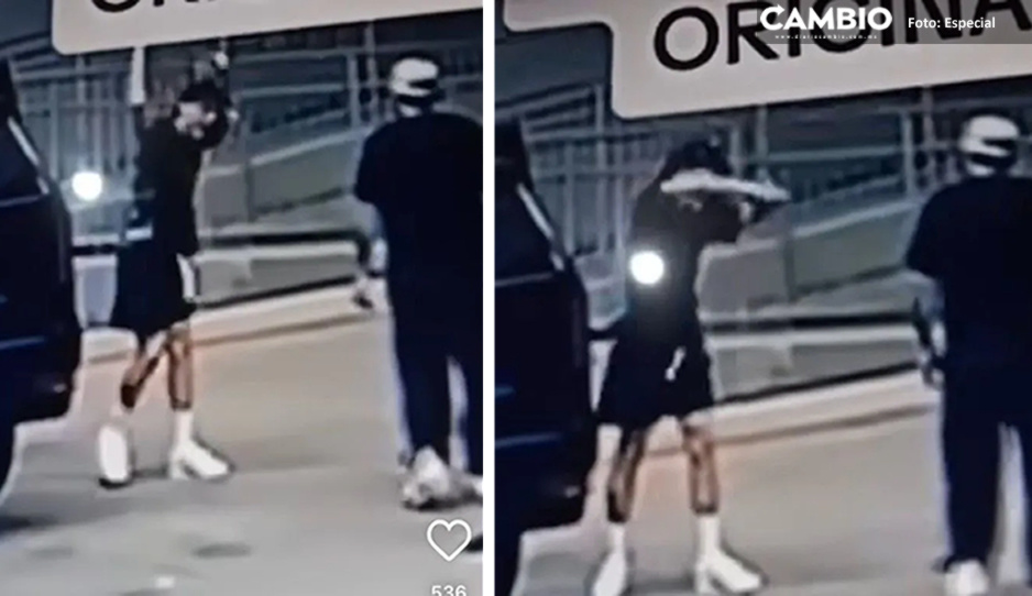 Captan a Peso Pluma peleando en la calle con su primo (VIDEO)