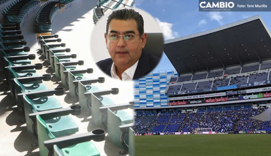 Sigue en análisis los comodatos en los estadios Cuauhtémoc y Hermanos Serdán: Sergio Salomón