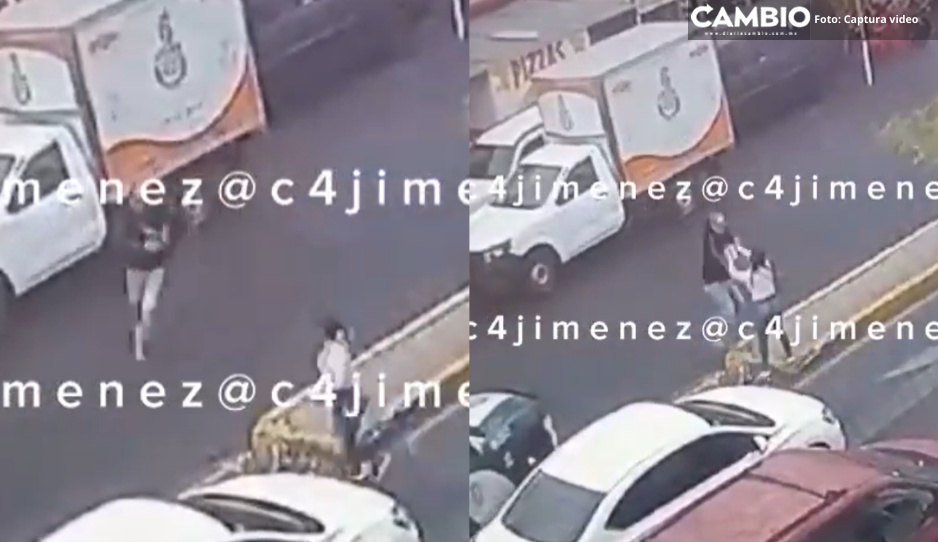 ¡Heroína sin capa! Así detuvo policía a delincuente armado que intentaba huir en Iztacalco (VIDEO)