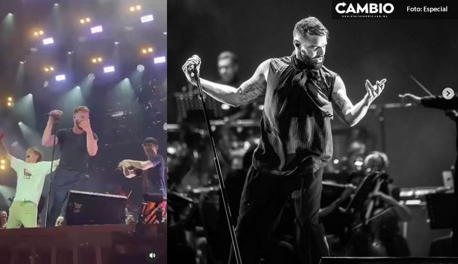 Gemelos sorprenden a Ricky Martin, suben al escenario en pleno concierto y bailan con él (VIDEO)