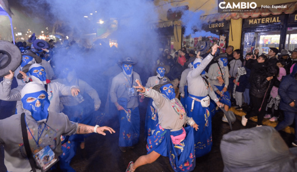 Histórica participación de huehues en el carnaval de Huauchinango
