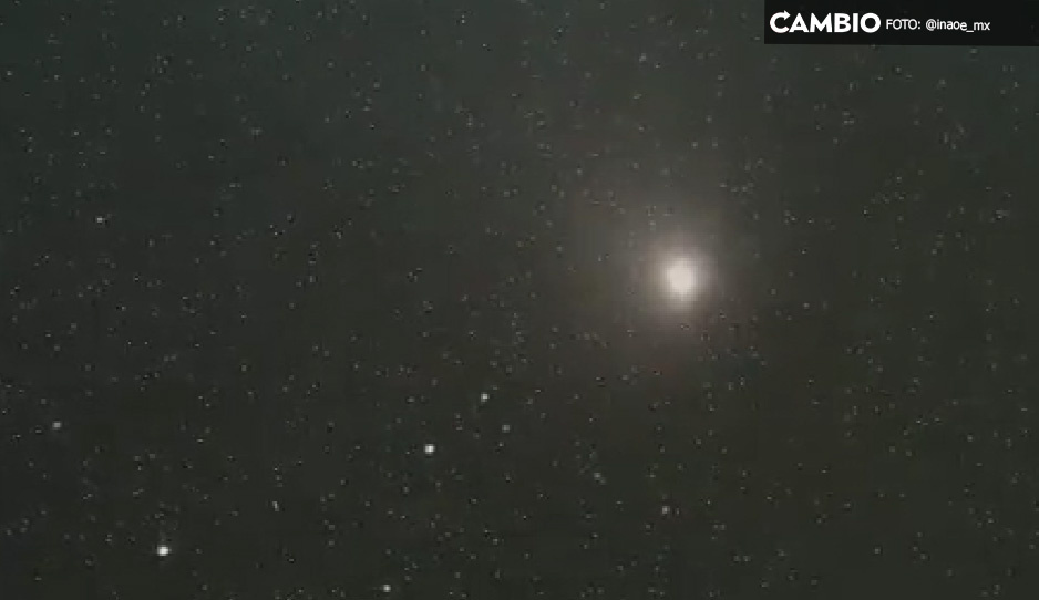 VIDEO: As&iacute; se vio el cometa verde en Tonantzintla, Puebla