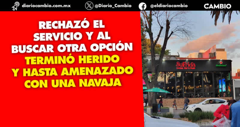 Taxistas de Sufrida de la Juárez golpean joven que no quiso su servicio por caro