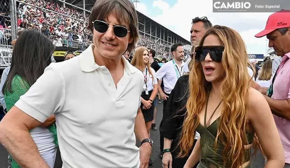 Shakira disfruta con Tom Cruise de las carreras de Fórmula 1 (VIDEO)