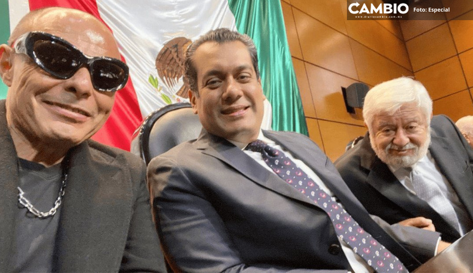 Claudio Yarto aparece en la Cámara de Diputados y “rapea” junto a Jaime Maussan (VIDEO)
