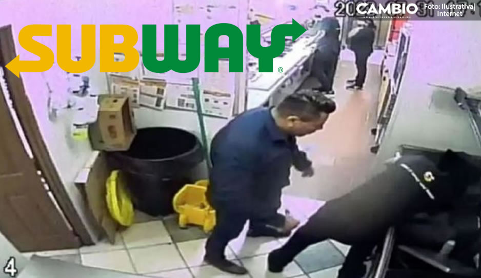 Dan de alta a empleado de Subway que recibió brutal golpiza de un cliente