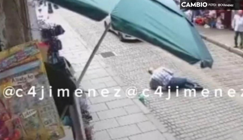 FUERTE VIDEO: Extorsionadores matan a comerciante en el Centro Histórico de la CDMX