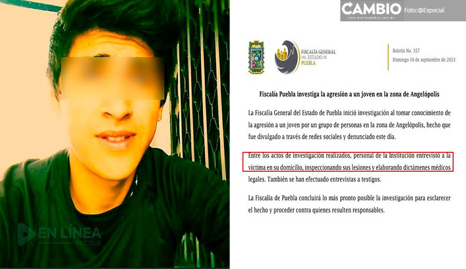 Neto ya está en su casa: FGE confirma que joven golpeado en la Estrella salió del hospital