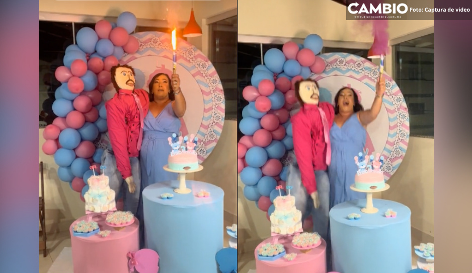 Mujer casada con mu&ntilde;eco de trapo hace revelaci&oacute;n del sexo de su "beb&eacute;" (VIDEO)