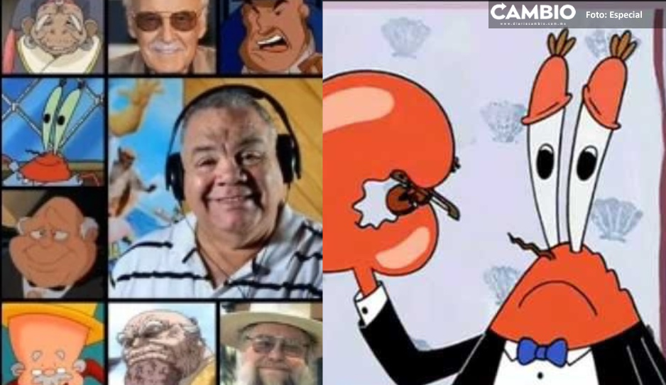 ¡Adiós, Bob Esponja! Fallece Luis Pérez Pons, voz de Don Cangrejo