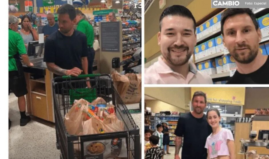 ¡Humildad! Messi es captado haciendo el super en Florida; se toma fotos con fans