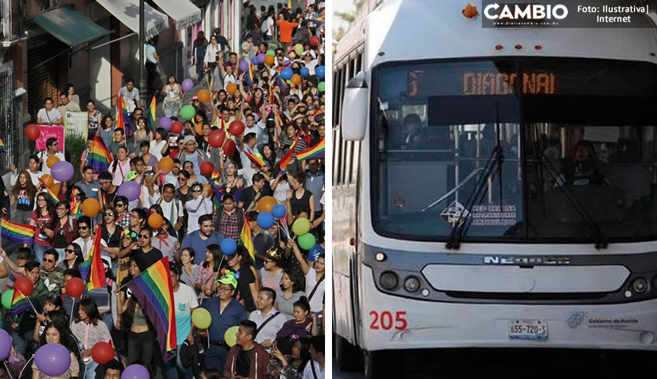 ¡Atento poblano! Este sábado el RUTA cambiará de recorrido por marcha LGBTTTI