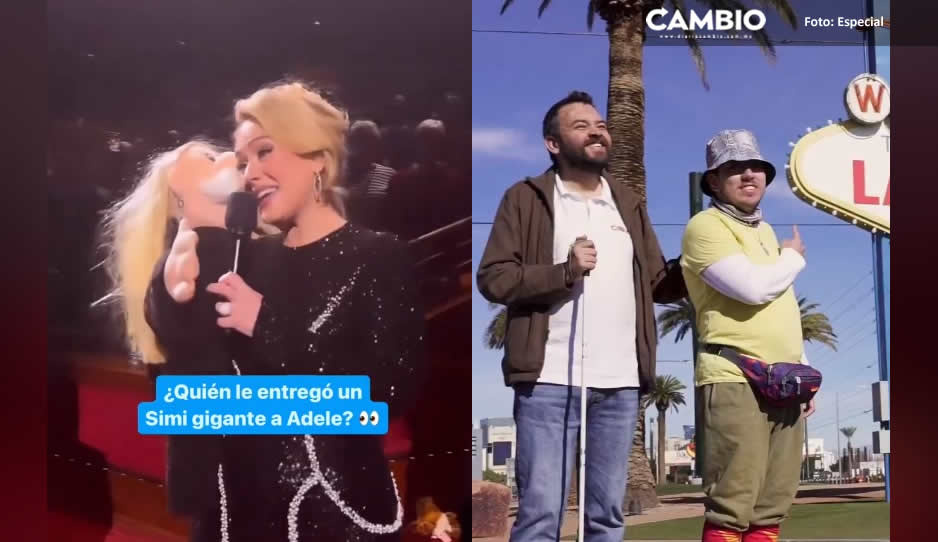 Ellos son Arturo y Manuel, empleados de CINIA que le regalaron Simi gigante a Adele en Las Vegas