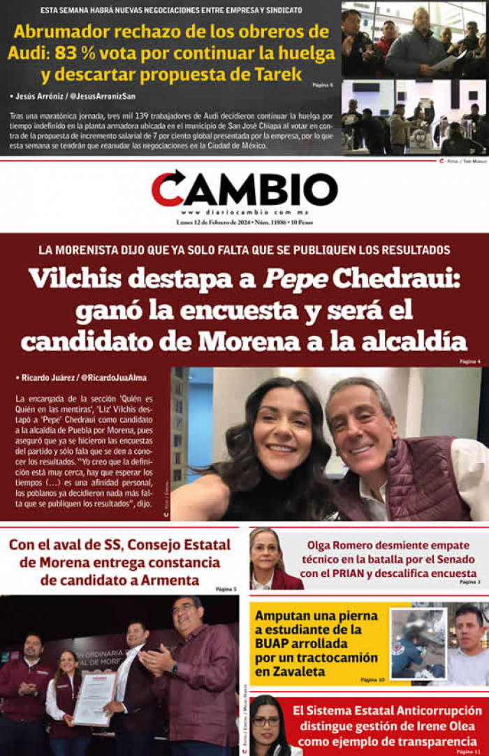Vilchis destapa a Pepe Chedraui: ganó la encuesta y será el candidato de Morena a la alcaldía