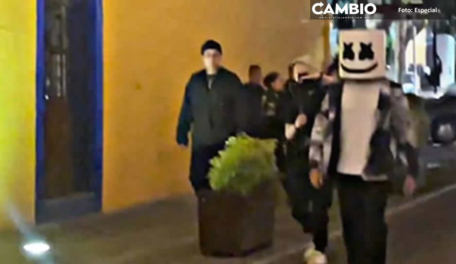 Marshmello se pasea por las calles de Puebla (FOTO)