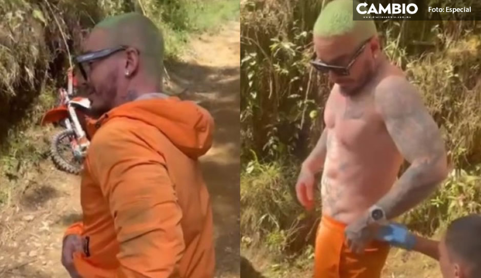 VIDEO: J Balvin cae de motocicleta y se hiere en varias partes del cuerpo