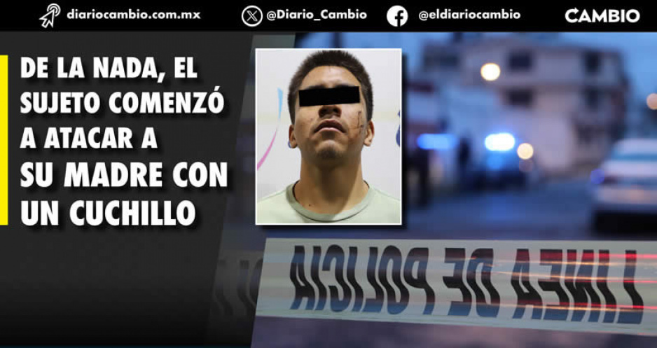 Sujeto drogado por poco mata a su madre a puñaladas en Lomas de San Miguel