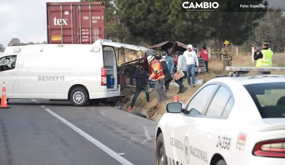 Tragedia en la Amozoc-Perote: niñito de 3 años muere en brutal choque; hay 8 lesionados