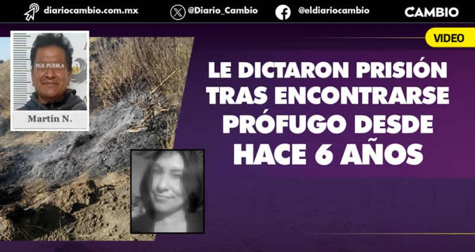 Martín N va a prisión preventiva por feminicidio de su expareja Enriqueta T, cometido en Huejotzingo (VIDEO)