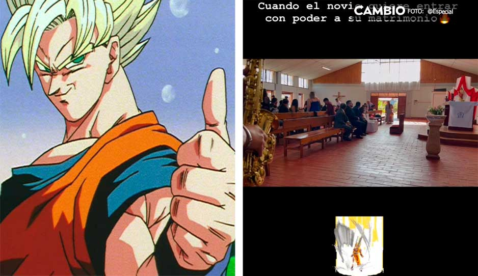 VIDEO: Joven llega a la iglesia para casarse acompañado del tema de Dragon Ball Z