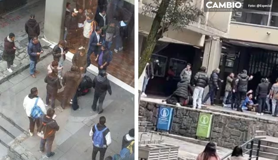 ¿Balazos en la UNAM? Reportan detonaciones durante irrupción de porros en C.U. (VIDEO)