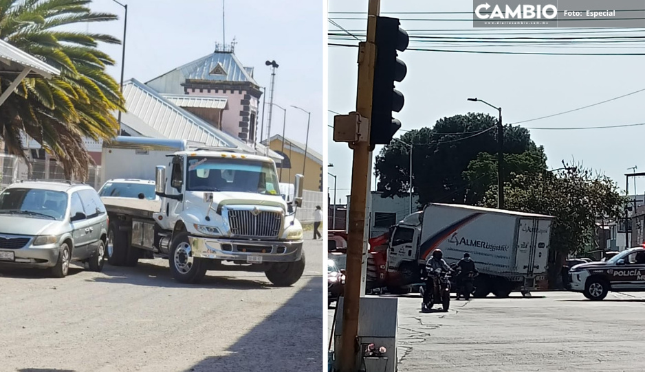 ¡La delincuencia no para! Roban y abandonan dos camionetas en Texmelucan