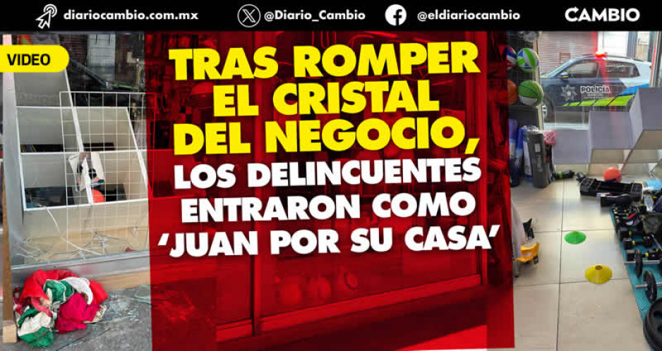 Sin seguridad y sin rumbo: en menos de un mes dan cristalazo y saquean tienda ubicada en avenida Reforma