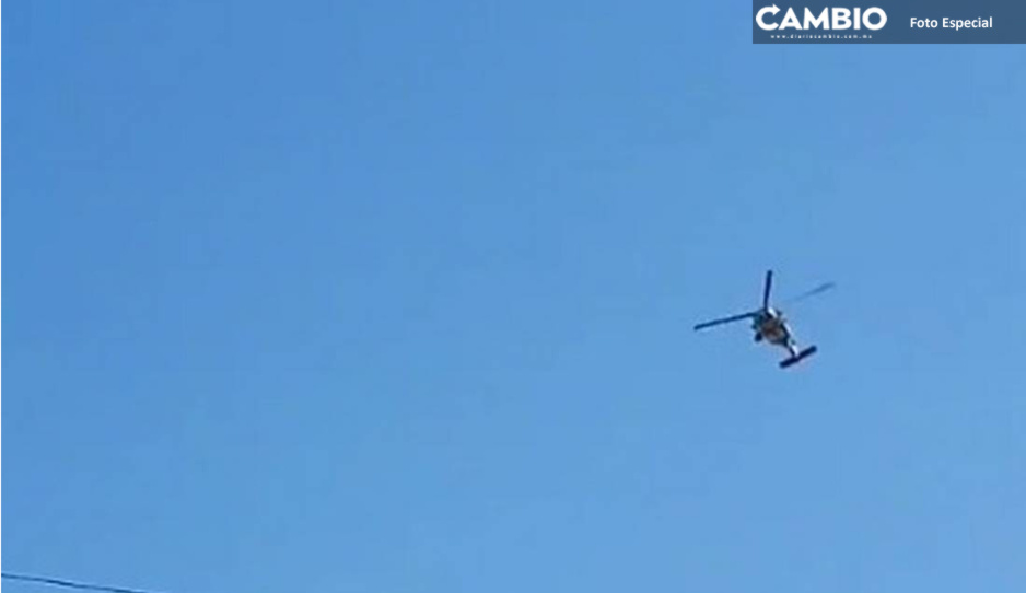 ¡Por aire y tierra! Despliegan operativo con helicópteros en Culiacán (VIDEO)