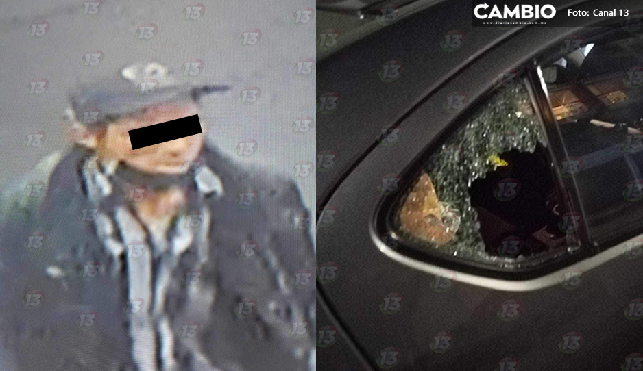 ¡Cristalazo! Delincuente roba a auto estacionado en la Aquiles Serdán (VIDEO)