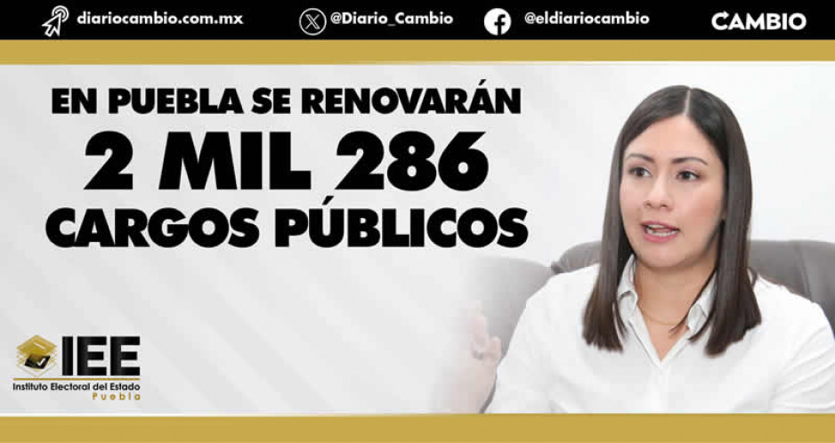 Puebla tendrá la elección más grande de todo el país en 2024, se elegirán 2 mil 286 cargos de elección popular: Blanca Cruz
