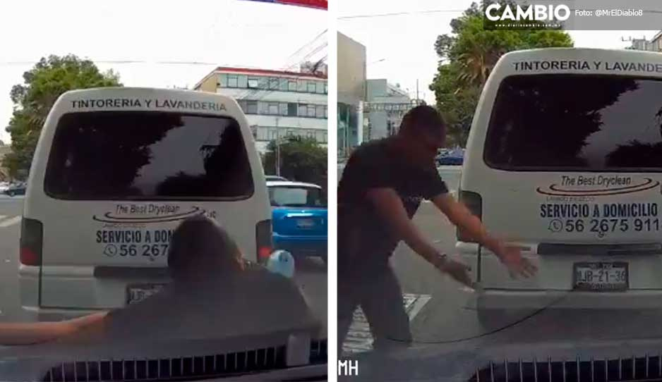 VIDEO: ¡Denle un Óscar! Limpiaparabrisas simula ser arrollado para pedir dinero en CDMX