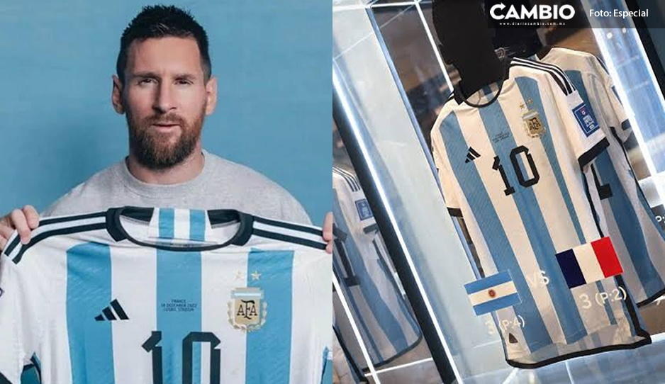 ¡Una millonada! Así fue la subasta de camisetas de Messi del Mundial de Qatar