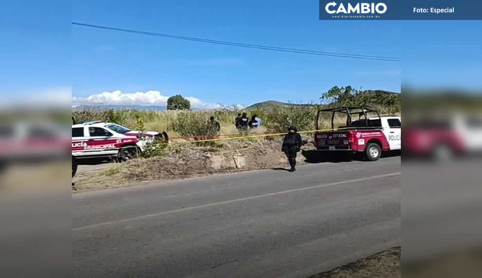 ¡De miedo! Avientan embolsado con mensaje en Santa Isabel Cholula