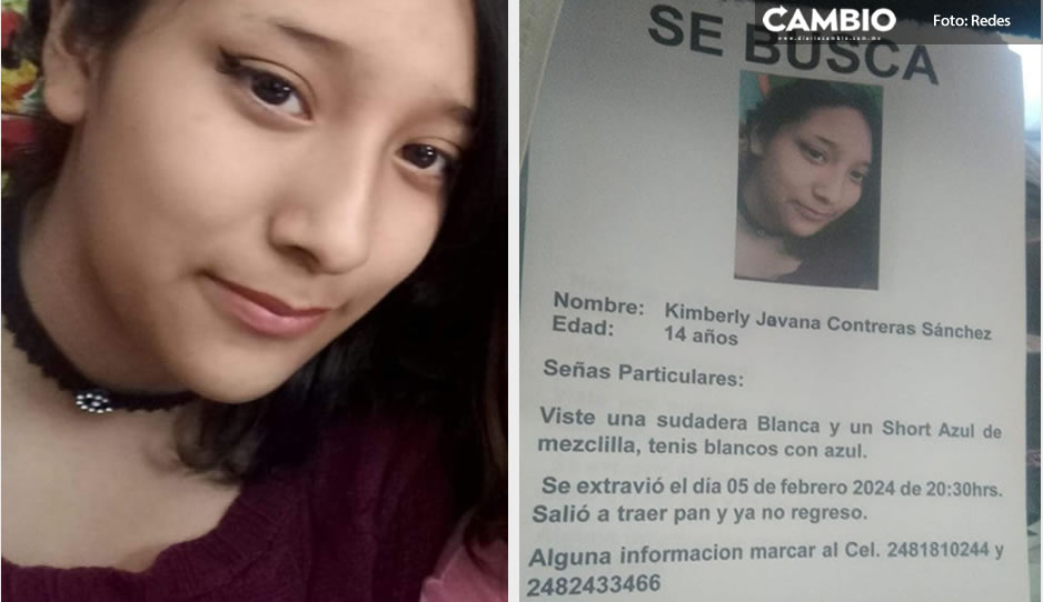 Kimberly salió a comprar pan y ya no regresó a casa en Texmelucan ¡Ayuda a localizarla!
