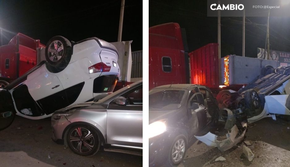 Conductor ebrio causa carambola sobre Periférico Ecológico: hay tres lesionados