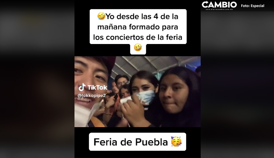 ¡Verdaderos fans! Estos poblanos se formaron desde las 4 de la mañana para ver a Alejandro Fernández (VIDEO)