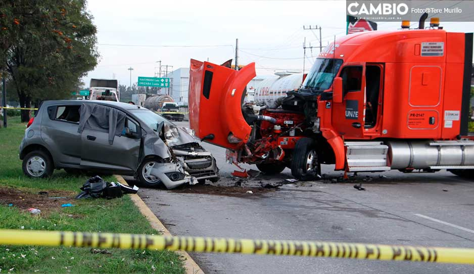 VIDEO: Muere conductor tras fuerte choque con una pipa sobre bulevard 18 de Noviembre