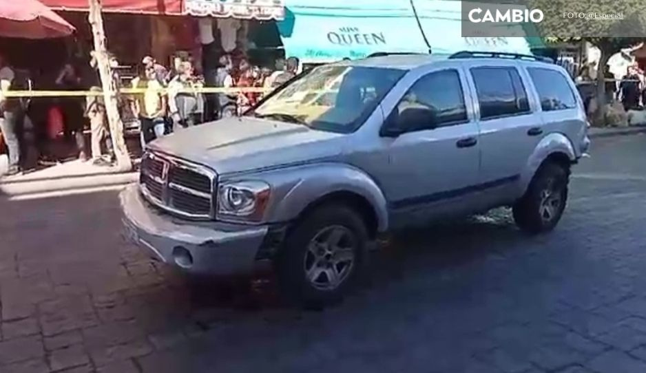 Se desata balacera en pleno centro de Tehuacán tras intento de asalto (VIDEO)