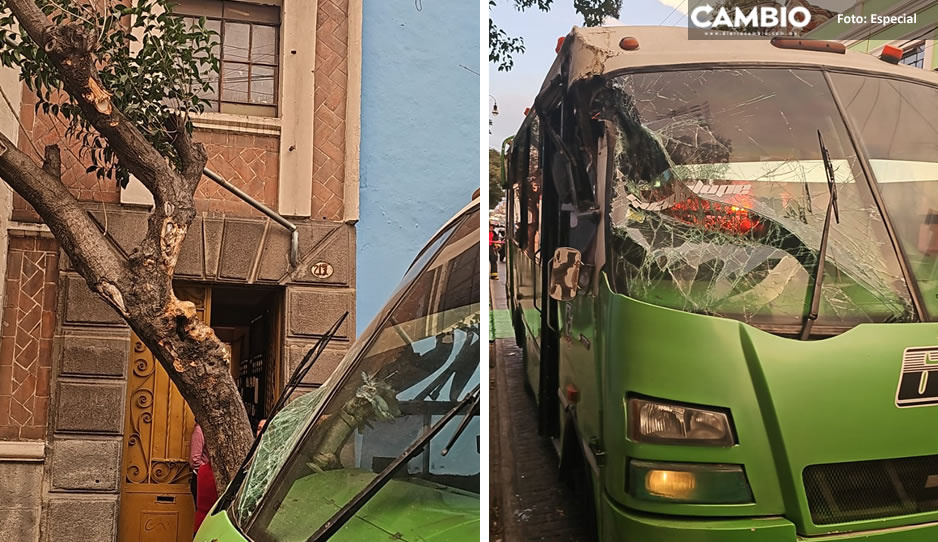¡Se creyó Toreto! Cafre de ruta 68 choca vs árbol en el Centro Histórico; hay siete lesionados