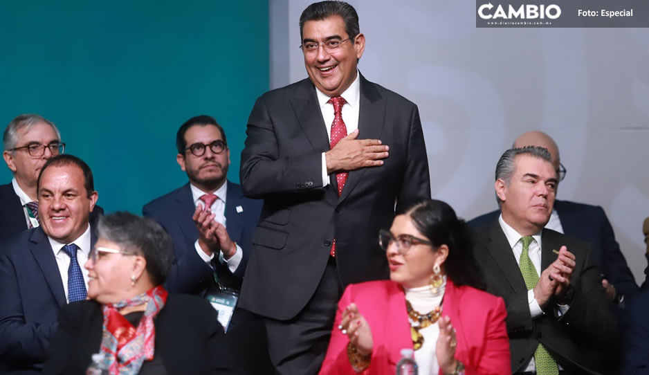 Acude Sergio Salomón a la 114 Asamblea Ordinaria del IMSS en CDMX