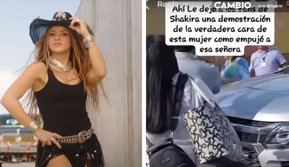 VIDEO: ¿La Patrona? Shakira es captada empujando a una fan que le pidió una selfie