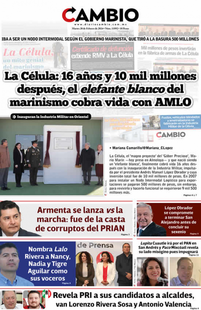 La Célula: 16 años y 10 mil millones después, el elefante blanco del marinismo cobra vida con AMLO