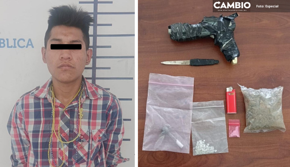 Detiene Unidad Canina de Cholula a Juan N. por delitos contra la salud