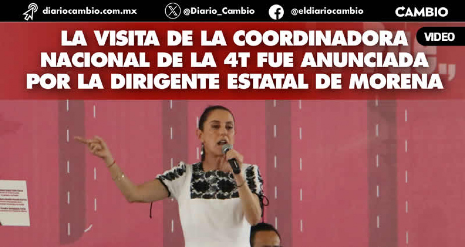 Sheinbaum en Puebla: hará gira en Acatlán, Atlixco y Amozoc este miércoles y viernes