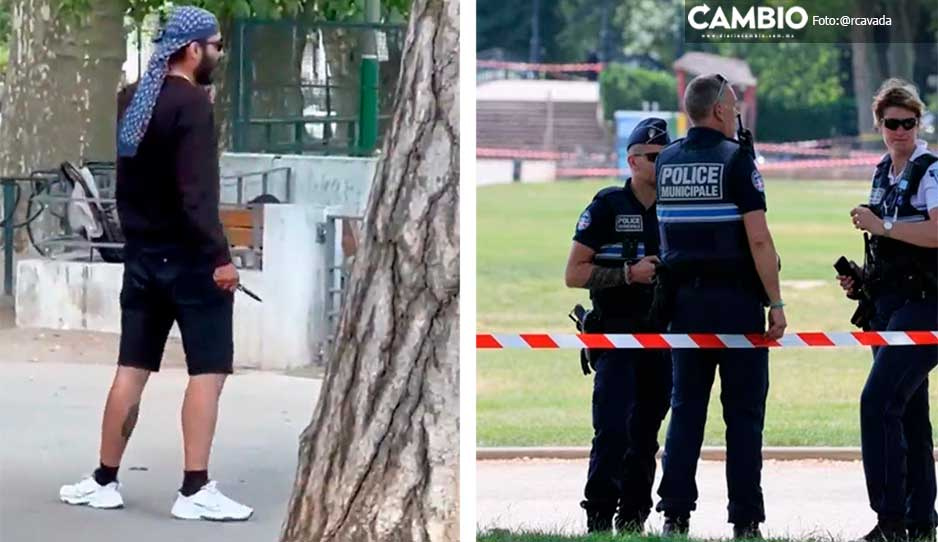 VIDEO SENSIBLE: Terrorista apuñala a niños que jugaban en parque público en Francia